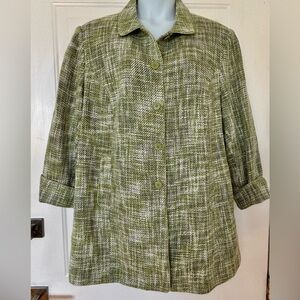 Dialogue Green Tweed Jacket